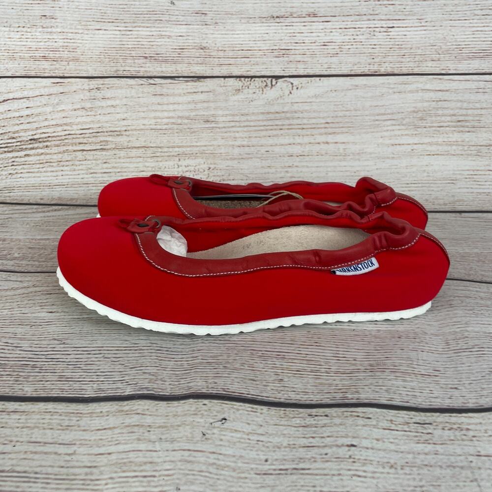 Birkenstock Ponca Womens EU 38 US 7 Narrow Ballet Flats Red - Picture 6 of 11
